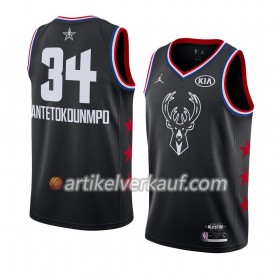 NBA Milwaukee Bucks Trikot Giannis Antetokounmpo 34 2019 All-Star Jordan Brand Schwarz Swingman - Herren